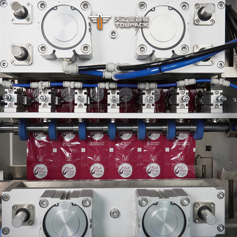 آلات تعبئة الأكياس متعددة المسارات الأوتوماتيكية، مسار متعدد، كاتشب، آلات تعبئة السوائل في أكياس، آلات تعبئة العسل في أكياس متعددة المسارات