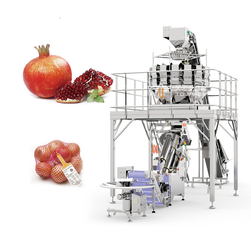 Continuous Stainless Steel 304/316 Mesh Bag Packaging Machine with 25-40 BPM Speed for Fast Sealing