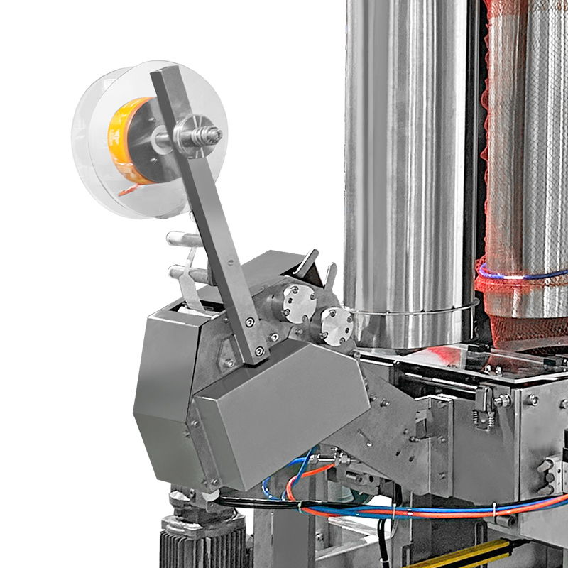 آلة تعبئة ووزن أكياس الشبكة الأوتوماتيكية بالكامل للخضروات والبطاطس والبرتقال والفواكه