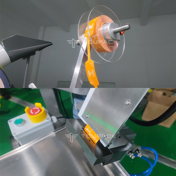 آلة تعبئة شبكية شبه أوتوماتيكية للفول السوداني والبرتقال والفواكه والخضروات والبطاطس والثوم والبصل