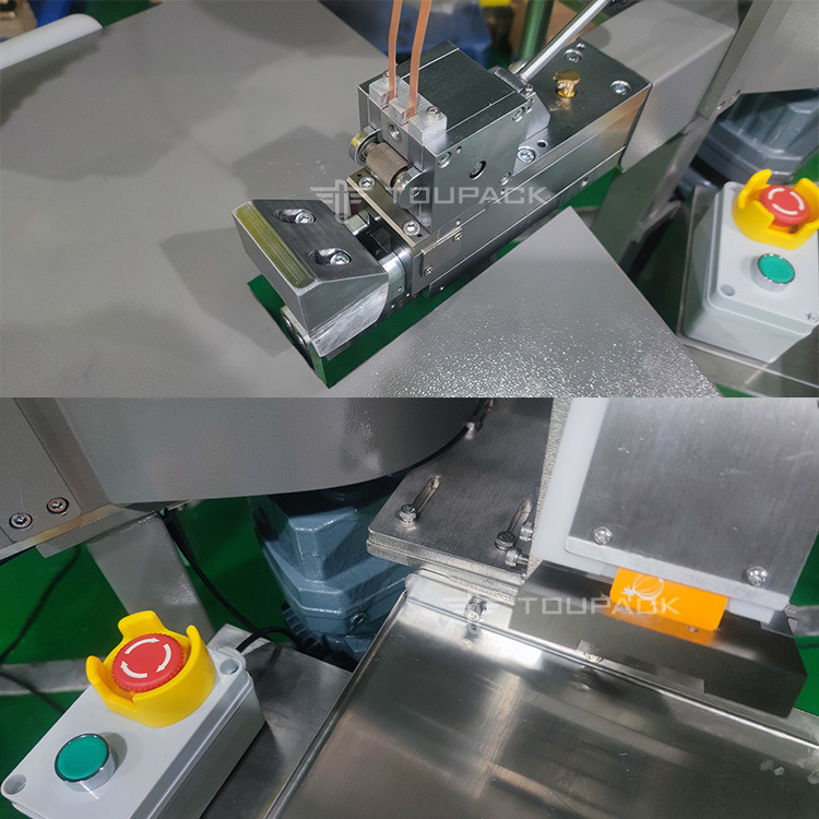 كيس السجق الفاكهة والخضروات الشبكة كيس حزمة آلة نصف تلقائية شبكة كيس