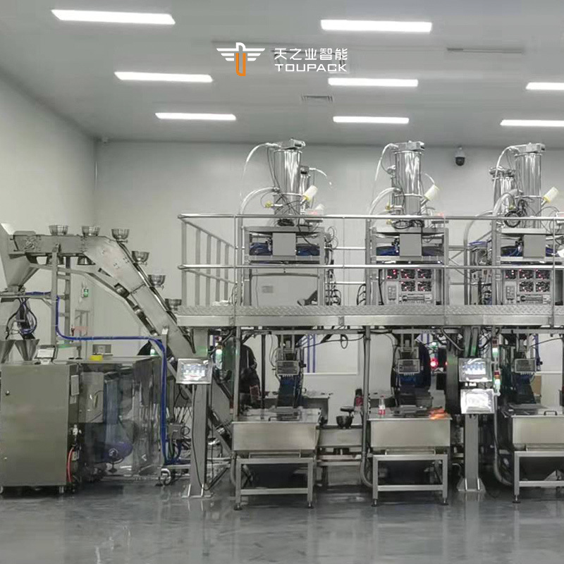 آلة تعبئة وختم أكياس علف الحيوانات الأوتوماتيكية بوزن 1 كجم و 2 كجم و 5 كجم، آلة تعبئة علف الدواجن