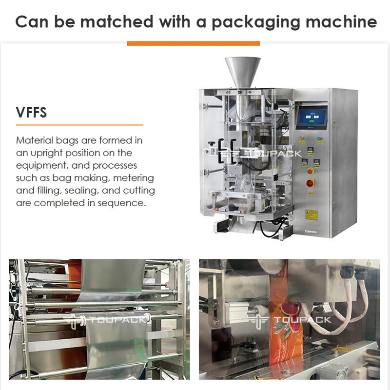 VFFS Packaging Machine For Desiccant Tablets Premade Pouch Packing Machine With Multihead Weigher