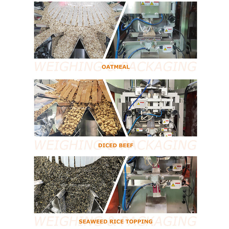 أوتوماتيكيكي كيس وسادة وزنها آلة تعبئة للوجبات الخفيفة الجوز الحبيبات 5-200g معدات التعبئة الغذائية عالية السرعة