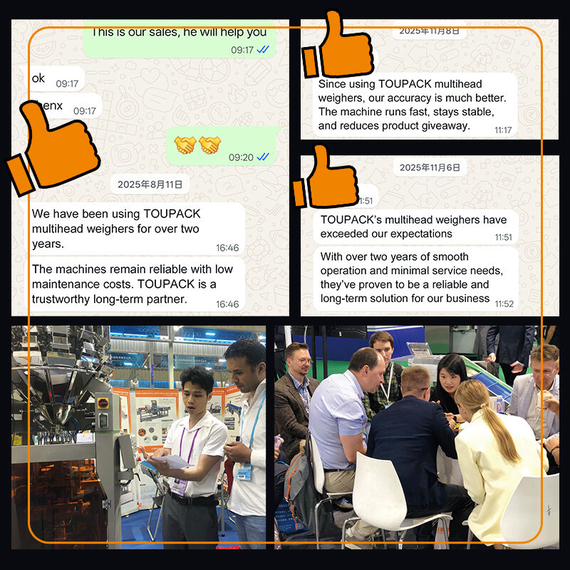 نظام التعبئة التلقائية المزنة المدمجة للمنتجات الصغيرة 5-200g 20-200 كيس / دقيقة مع تصميم وحدات مع تحكم دقة عالية