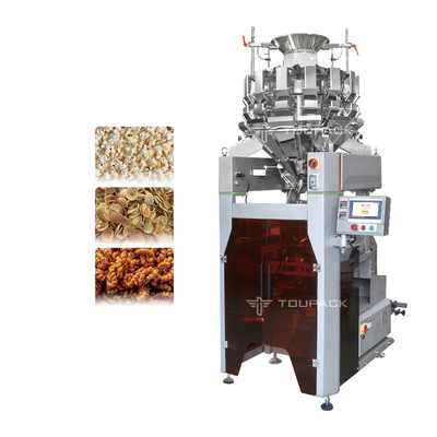 14 رأس الكل في واحد يزن آلة تغليف أغذية منتفخة Multihead Weigher 4kw
