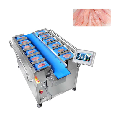 PLC Fruit Multihead Weigher مع شاشة تعمل باللمس بمدى وزن يتراوح من 2 إلى 2500 جم