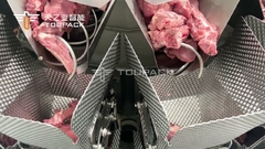 التلقائي برغي الطاعم مجموعة وازن ملء آلة تعبئة اللحوم لزجة الغذاء