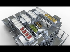 الفواكه المجففة 4 في 1 المنتجات المختلطة آلة تعبئة الوزن متعددة الرؤوس