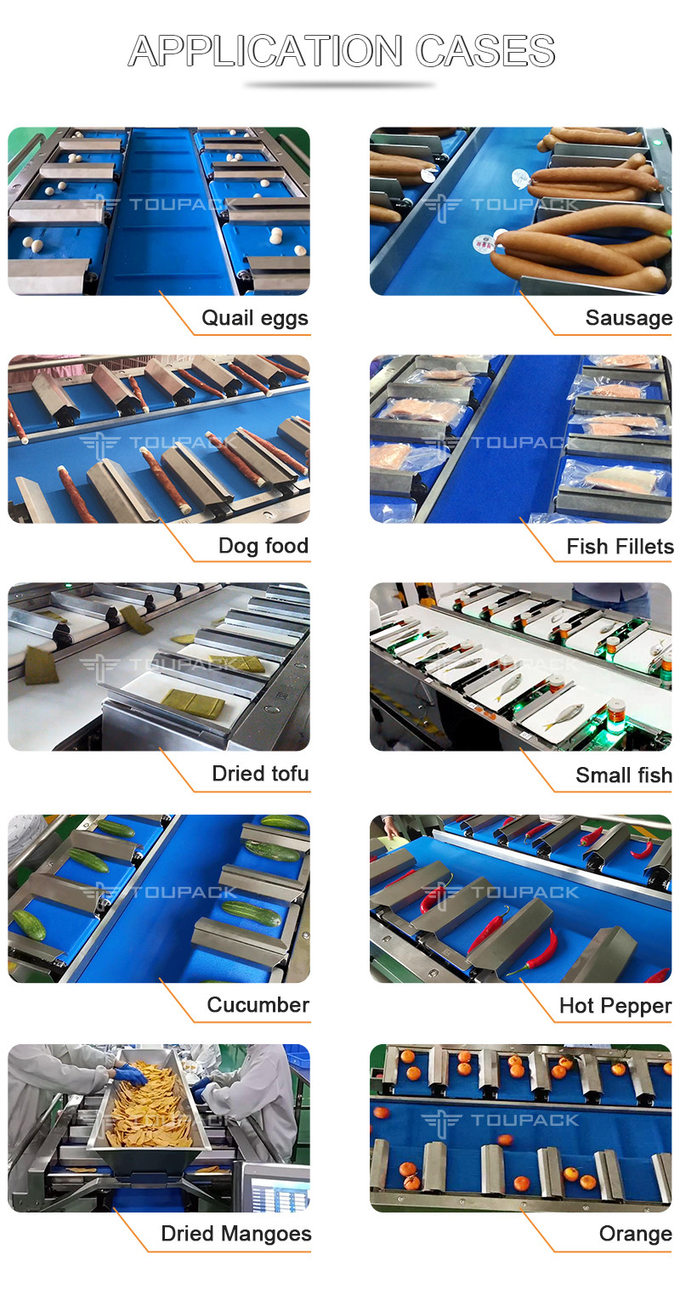 ميزان نصف أوتوماتيكي مكون من 12 حزام للخضروات والجزر والخيار والفلفل الحار 4